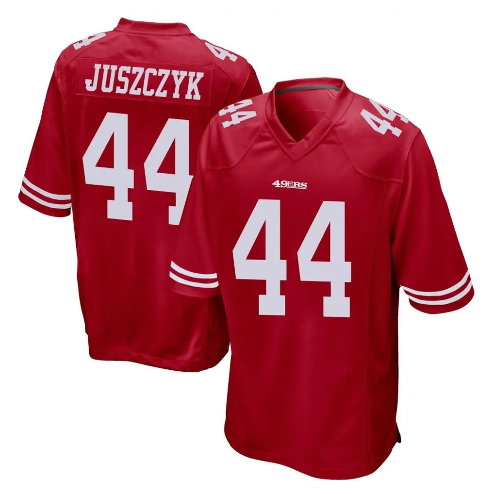 Rebec SF.49ers #44 Kyle Juszczyk Player Red Home Game Stitched Jerseys