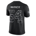Rebec  SF. 49ers #54 Fred Warner Black 2026 Salute to Service Stitched Limited Jersey