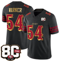 Rebec SF.49ers #54 Fred Warner Black 80th Anniversary Patch Rivalries F.U.S.E. Vapor Limited Football Stitched Jersey
