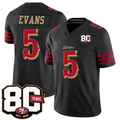 Rebec SF.49ers #5 Mike Evans Black 80th Anniversary Patch Rivalries F.U.S.E. Vapor Limited Football Stitched Jersey