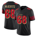 Rebec SF.49ers #68 Colton McKivitz Player Black Limited Rivalries Collection Home Game Stitched Jerseys