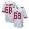Rebec SF.49ers #68 Colton McKivitz Player White Home Game Stitched Jerseys
