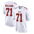 Rebec SF.49ers #71 Trent Williams Player White Fashion Home Game Stitched Jerseys