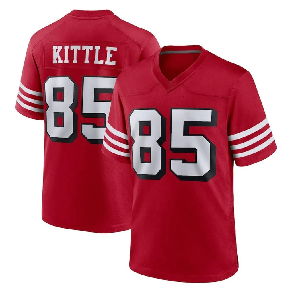Rebec SF.49ers #85 George Kittle Player Red Limited Alternate Home Game Stitched Jerseys