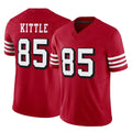 Rebec SF.49ers #85 George Kittle Player Red Limited Alternate Vapor F.U.S.E. Home Game Stitched Jerseys