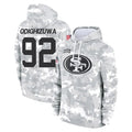 Rebec SF.49ers #92 Osa Odighizuwa Player Arctic Camo Limited Salute to Service Pullover Hoodies Game Stitched Jerseys