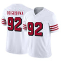 Rebec SF.49ers #92 Osa Odighizuwa Player White Limited Alternate Vapor F.U.S.E. Home Game Stitched Jerseys