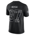 Rebec  SF.49ers #97 Nick Bosa Black 2026 Salute to Service Stitched Limited Jersey