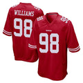 Rebec SF.49ers #98 Mykel Williams Player Red Home Game Stitched Jerseys
