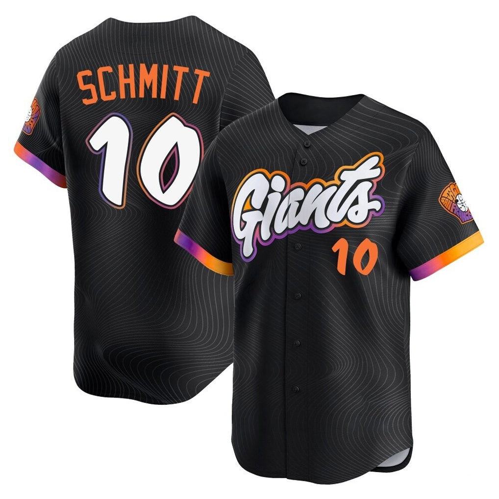 Rebec SF.Giants #10 Casey Schmitt Player Black 2025 City Connect Home Limited Stitched Jerseys
