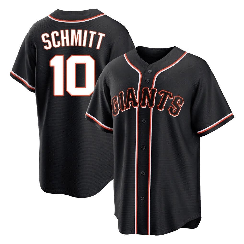Rebec SF.Giants #10 Casey Schmitt Player Black Fashion Out Home Limited Stitched Jerseys