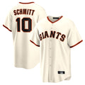 Rebec SF.Giants #10 Casey Schmitt Player Cream Home Game Stitched Jerseys