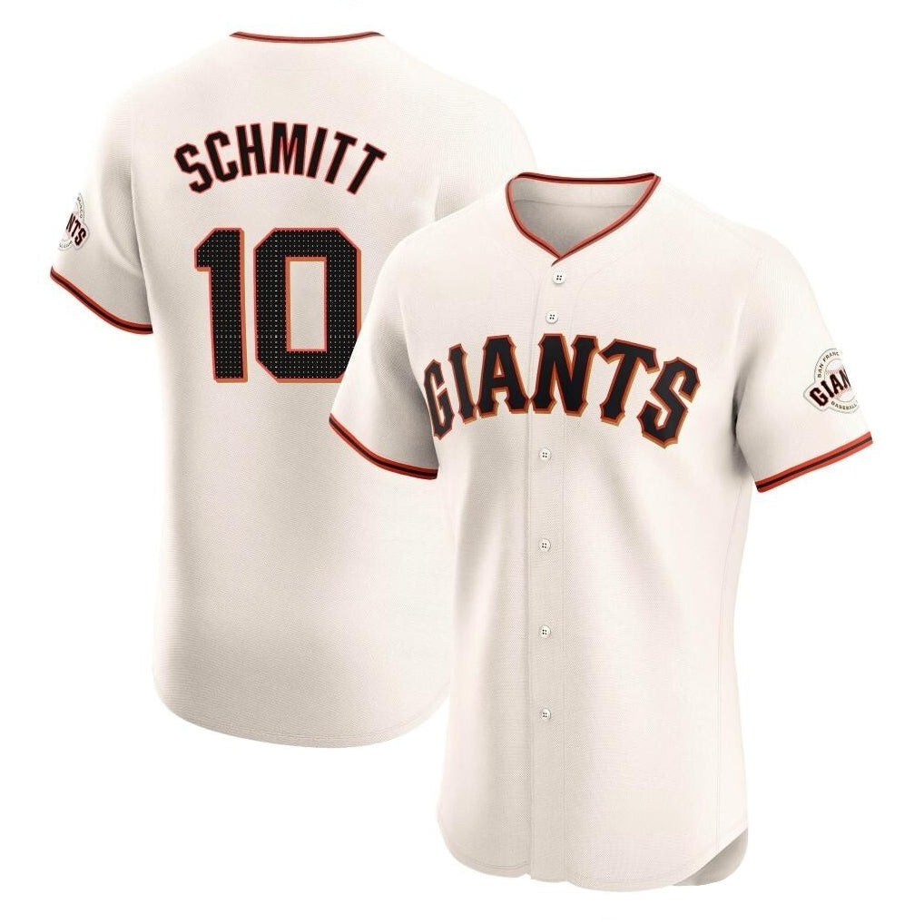 Rebec SF.Giants #10 Casey Schmitt Player Cream Home Limited Elite Stitched Jerseys
