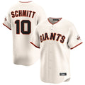 Rebec SF.Giants #10 Casey Schmitt Player Cream Home Limited Stitched Jerseys