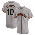Rebec SF.Giants #10 Casey Schmitt Player Gray Home Limited Elite Stitched Jerseys