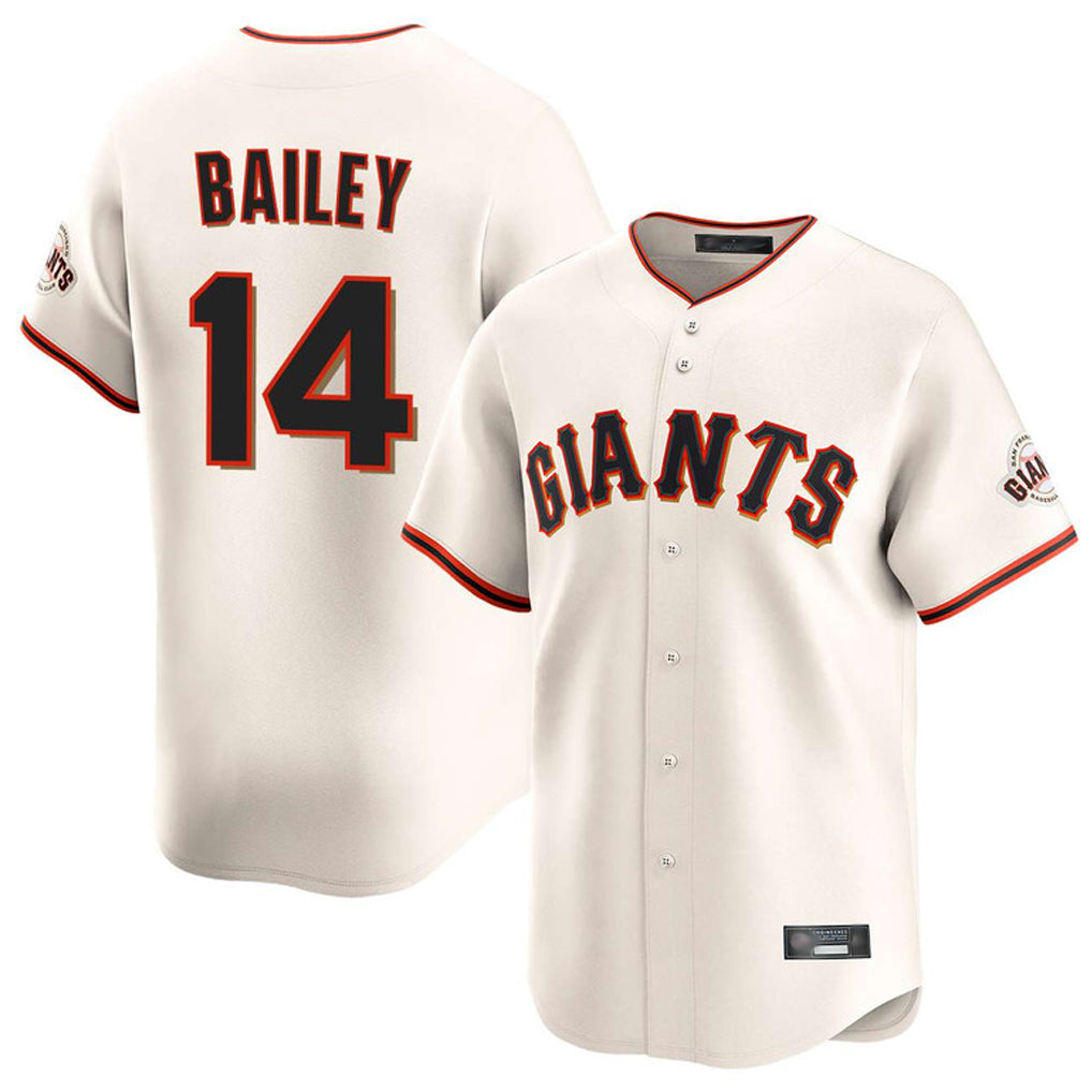 Rebec SF.Giants #14 Patrick Bailey Player Cream Home Limited Stitched Jerseys
