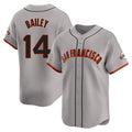 Rebec SF.Giants #14 Patrick Bailey Player Gray Home Limited Stitched Jerseys