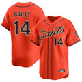Rebec SF.Giants #14 Patrick Bailey Player Orange Home Limited Stitched Jerseys