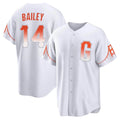 Rebec SF.Giants #14 Patrick Bailey Player White City Connect Home Game Stitched Jerseys