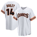 Rebec SF.Giants #14 Patrick Bailey Player White Home Game Stitched Jerseys