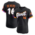 Rebec SF.Giants #16 Rafael Devers Player Black 2025 City Connect Home Limited Elite Stitched Jerseys