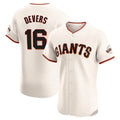 Rebec SF.Giants #16 Rafael Devers Player Cream Home Limited Elite Stitched Jerseys