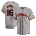 Rebec SF.Giants #16 Rafael Devers Player Gray Home Limited Stitched Jerseys