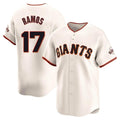 Rebec SF.Giants #17 Heliot Ramos Player Cream Home Limited Stitched Jerseys