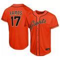Rebec SF.Giants #17 Heliot Ramos Player Orange Home Limited Stitched Jerseys