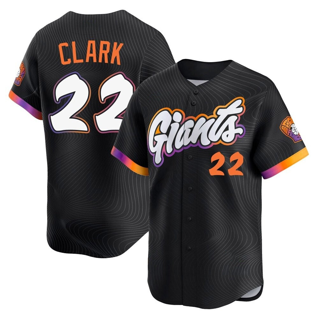 Rebec SF.Giants #22 Will Clark Player Black 2025 City Connect Home Limited Stitched Jerseys