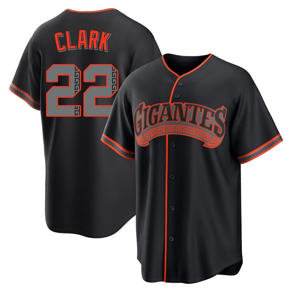 Rebec SF.Giants #22 Will Clark Player Black Alternate Limited Stitched Jerseys