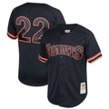 Rebec SF.Giants #22 Will Clark Player Black Mitchell & Ness Cooperstown Collection Limited Stitched Jerseys