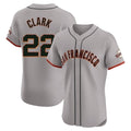 Rebec SF.Giants #22 Will Clark Player Gray Home Limited Elite Stitched Jerseys