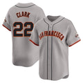 Rebec SF.Giants #22 Will Clark Player Gray Home Limited Stitched Jerseys