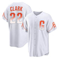 Rebec SF.Giants #22 Will Clark Player White City Connect Home Game Stitched Jerseys
