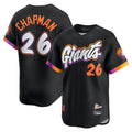Rebec SF.Giants #26 Matt Chapman Player Black 2025 City Connect Home Limited Stitched Jerseys