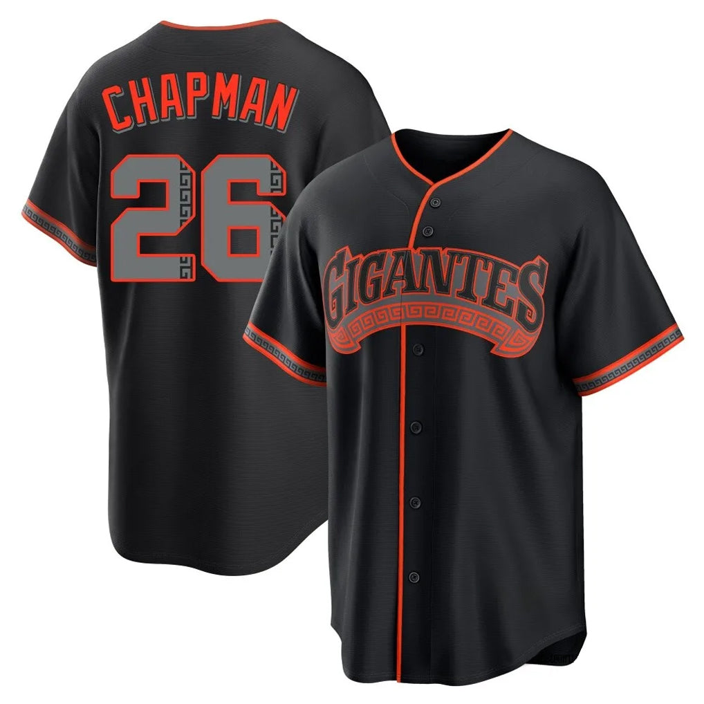 Rebec SF.Giants #26 Matt Chapman Player Black Alternate Limited Stitched Jerseys