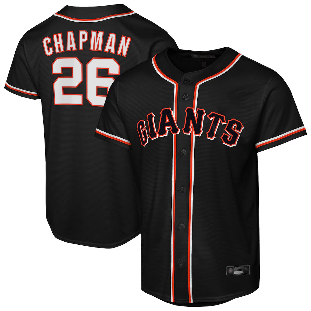 Rebec SF.Giants #26 Matt Chapman Player Black Fashion Out Home Limited Stitched Jerseys