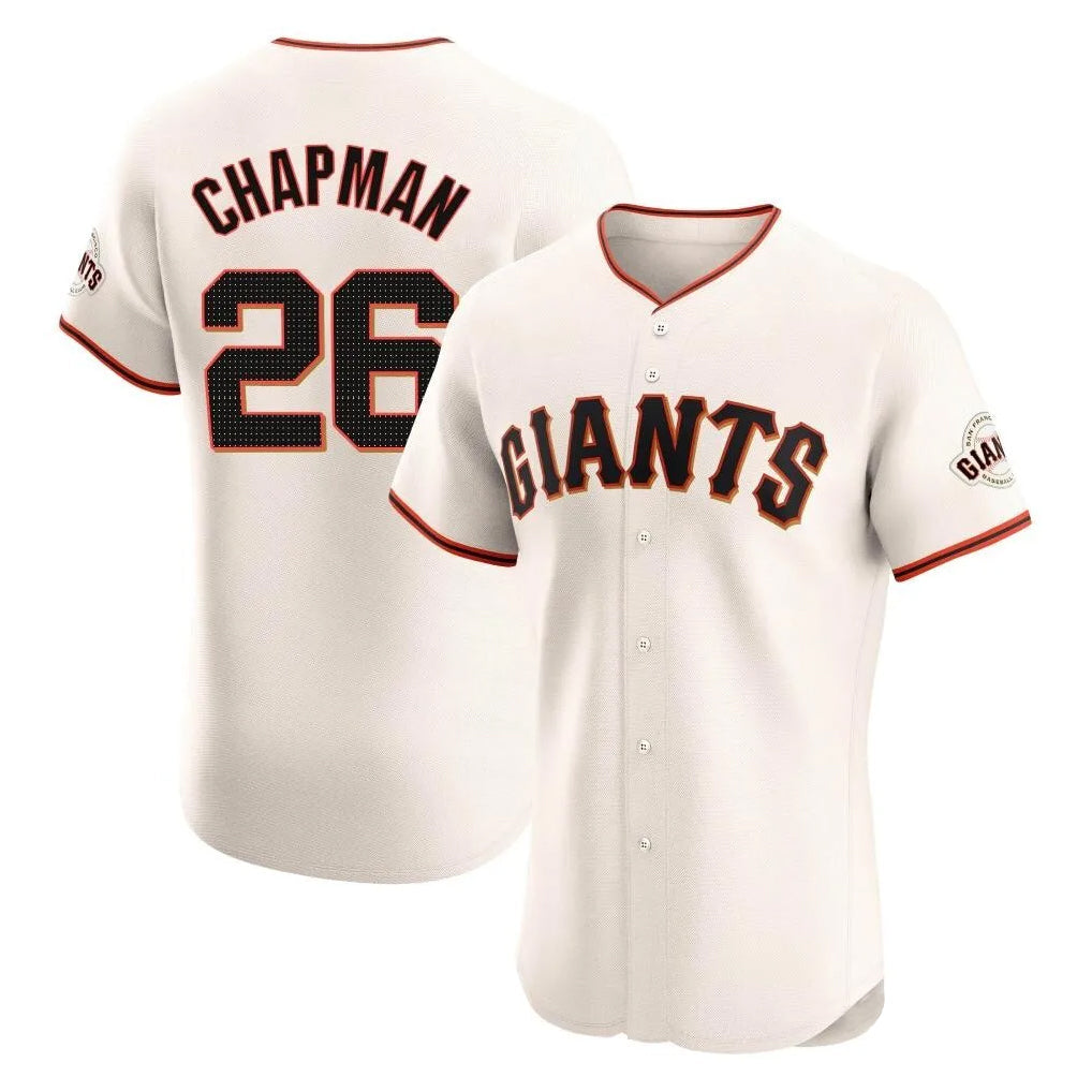 Rebec SF.Giants #26 Matt Chapman Player Cream Home Limited Elite Stitched Jerseys
