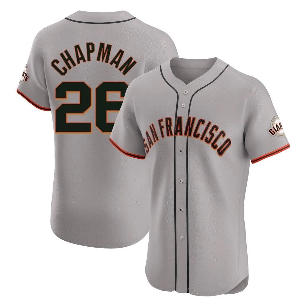 Rebec SF.Giants #26 Matt Chapman Player Gray Home Limited Elite Stitched Jerseys