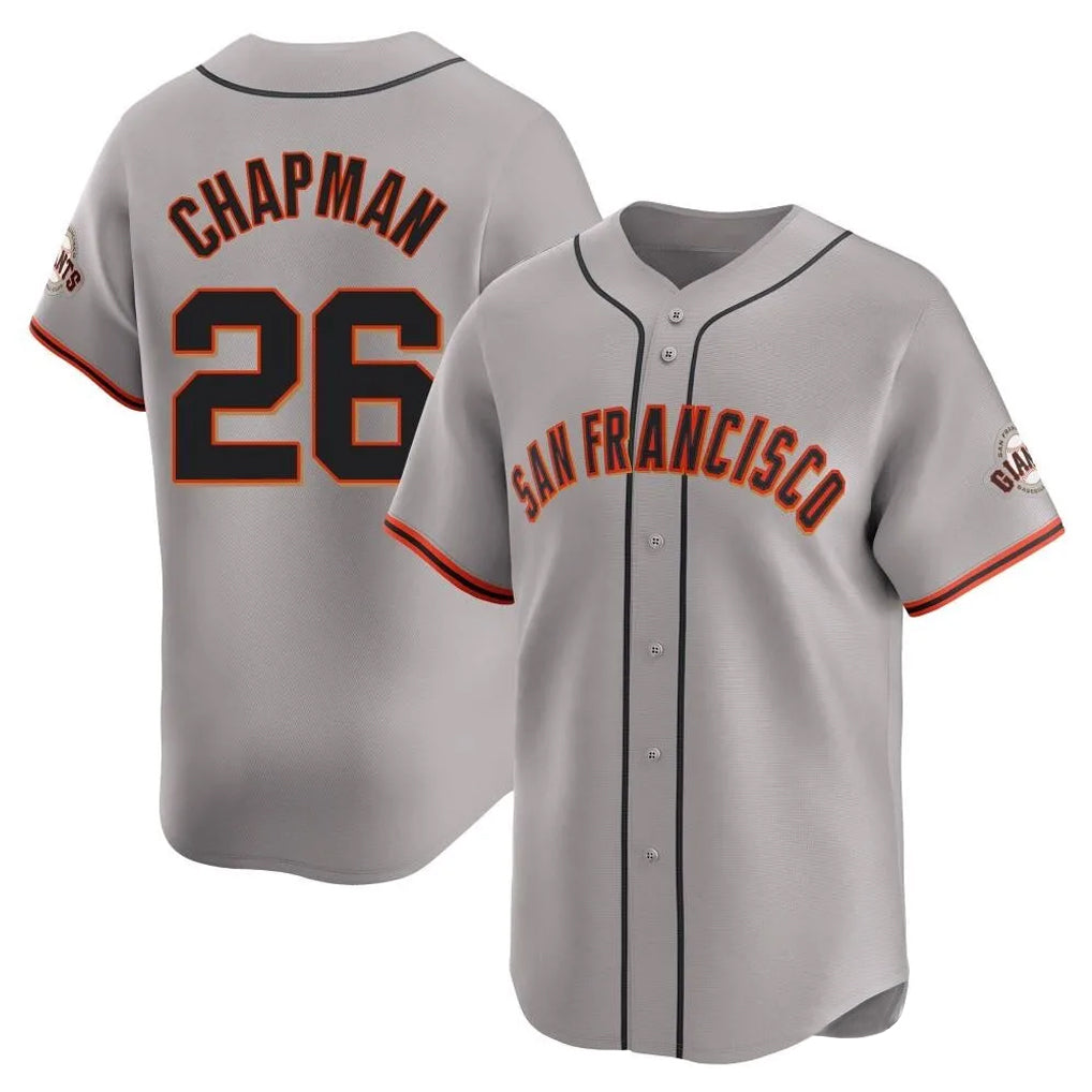 Rebec SF.Giants #26 Matt Chapman Player Gray Home Limited Stitched Jerseys