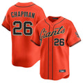 Rebec SF.Giants #26 Matt Chapman Player Orange Home Limited Stitched Jerseys