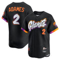 Rebec SF.Giants #2 Willy Adames Player Black 2025 City Connect Home Limited Stitched Jerseys