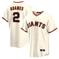 Rebec SF.Giants #2 Willy Adames Player Cream Home Game Stitched Jerseys