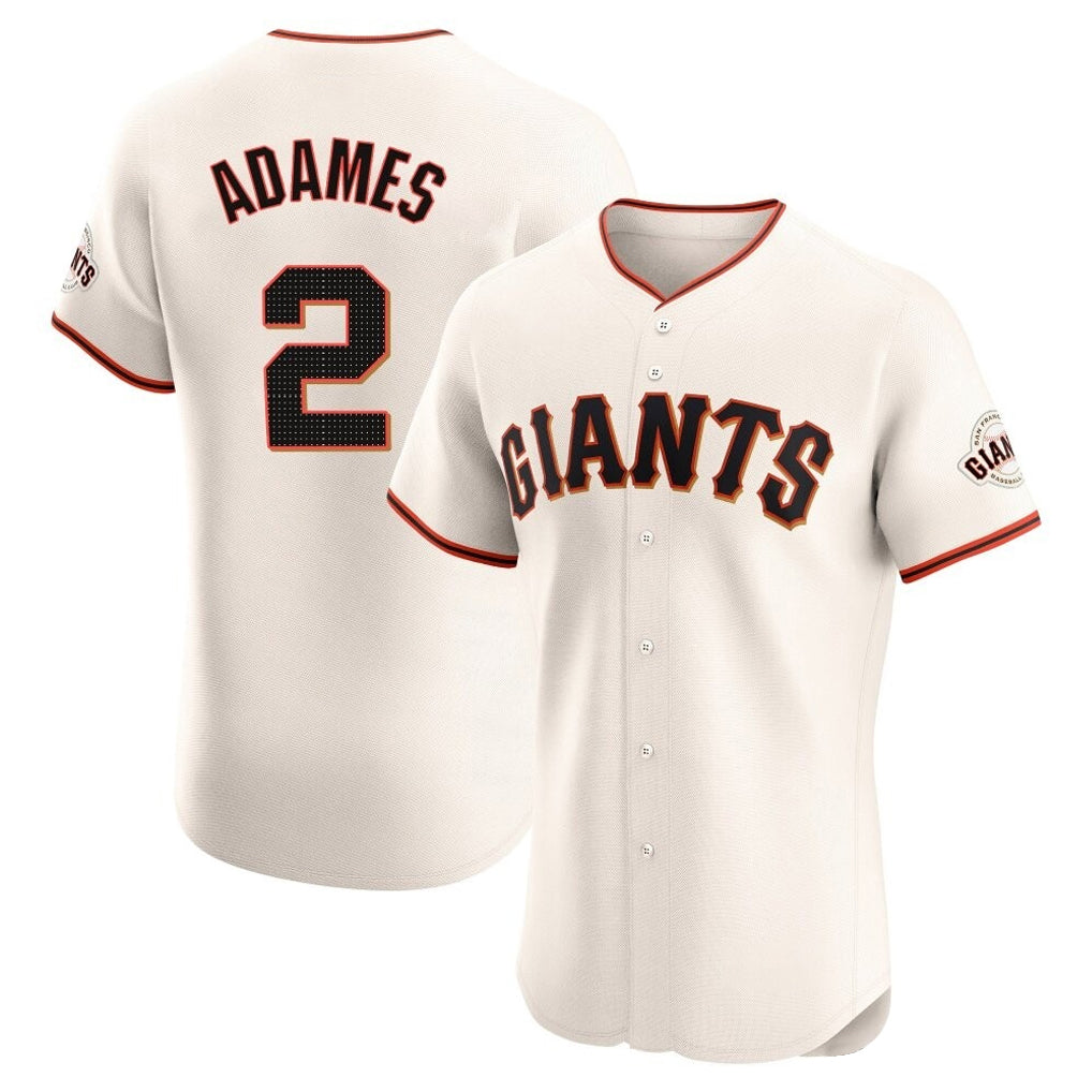 Rebec SF.Giants #2 Willy Adames Player Cream Home Limited Elite Stitched Jerseys