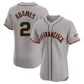 Rebec SF.Giants #2 Willy Adames Player Gray Home Limited Elite Stitched Jerseys