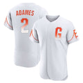 Rebec SF.Giants #2 Willy Adames Player White City Connect Home Limited Elite Stitched Jerseys