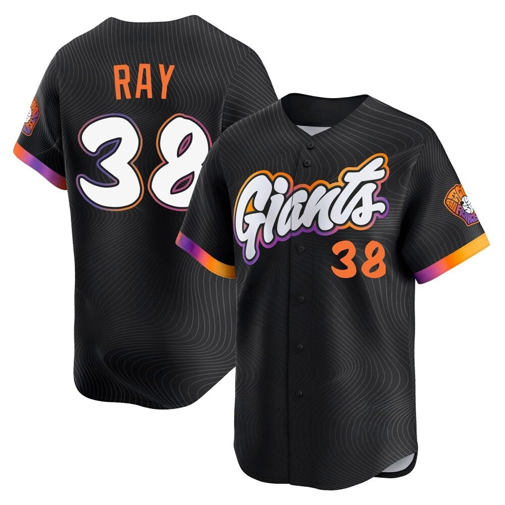 Rebec SF.Giants #38 Robbie Ray Player Black 2025 City Connect Home Limited Stitched Jerseys