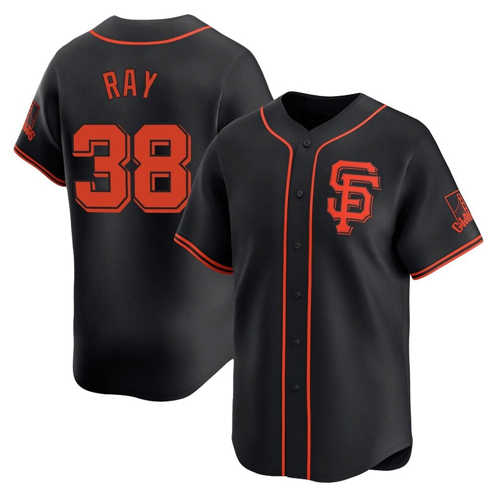 Rebec SF.Giants #38 Robbie Ray Player  Black 2026 Home Limited Stitched Jerseys