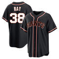 Rebec SF.Giants #38 Robbie Ray Player Black Fashion Out Home Limited Stitched Jerseys